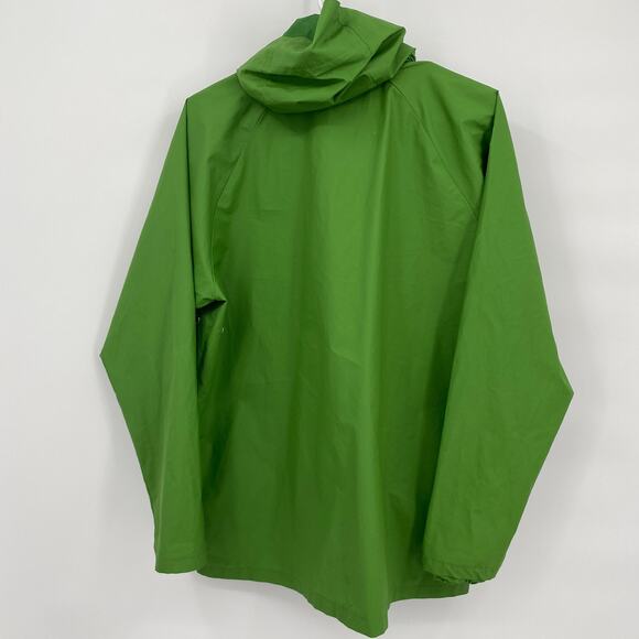 Head Full Zip Long Sleeve Raincoat Outdoor Jacket Green Kids Size XL - Picture 6 of 10